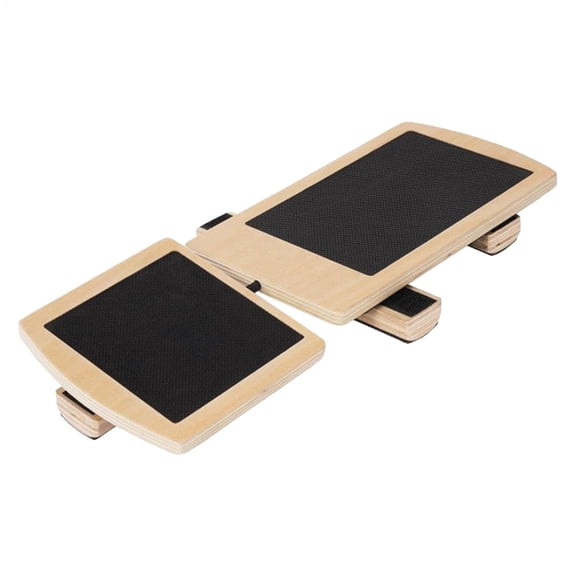 Ankle Balance Board Single Leg Wood Anti Slip Foot Strengthener Trainer for Sprained Ankle Plantar Fasciitis Posture Correcting