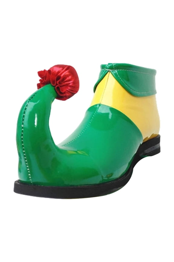 Ankle Boots For Stage Performances Comedy Shows And Clown Costume Footwear With Unique Curled Toe Design