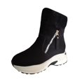Ankle Boots for Women Women's Winter Fashion Suede Warm Ankle Boots