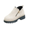 thumbnail image 1 of Ankle Boots for Women Chunky Platform Lug Sole Side Zipper Chelsea Booties Fall 37, 1 of 7