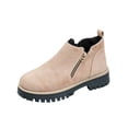 thumbnail image 1 of Ankle Boots for Women Chunky Platform Lug Sole Side Zipper Chelsea Booties Fall 40, 1 of 7
