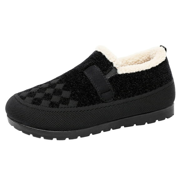 Ankle Boots for Women on Ankle Boots Winter Lined Snow Shoes Non Outdoor Comfortable Casual Warm Booties Flock 37 Size