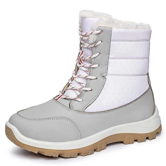 Ankle Boots for Women Winter Boots Long Boots Plus Size Snow Boots with Fleece Thickened Boots for Cold and Warmth Pu 37 Size