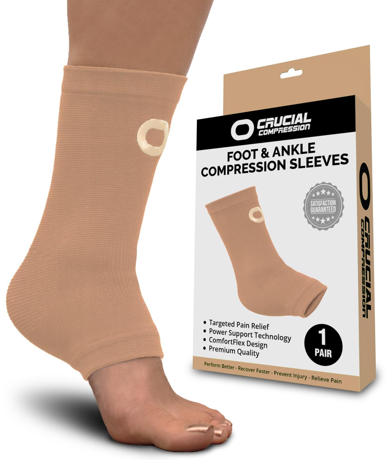 Ankle Brace Compression Sleeve for Men & Women (1 Pair) - Best Ankle ...