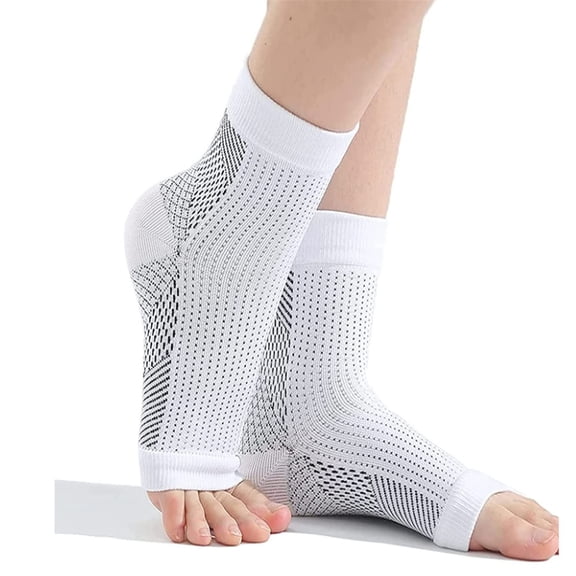 Ankle Brace Compression Sleeve - Relieves Achilles Tendonitis,Joint Pain,Plantar Fasciitis Sock with Foot Arch Support Reduces Swelling & Heel Spur Pain,Injury Recovery for Sports 1PC