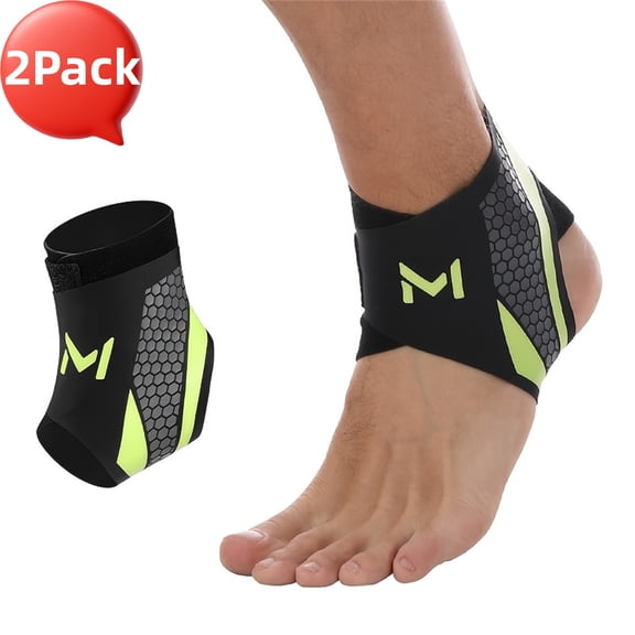 Ankle Brace Compression Support Stabilizer Lace-Up Sports Basketball Sprain Recovery Men Women Adjustable Foot Ankle Orthopedic Grade Tendonitis Plantar Fasciitis Socks - 2pcs