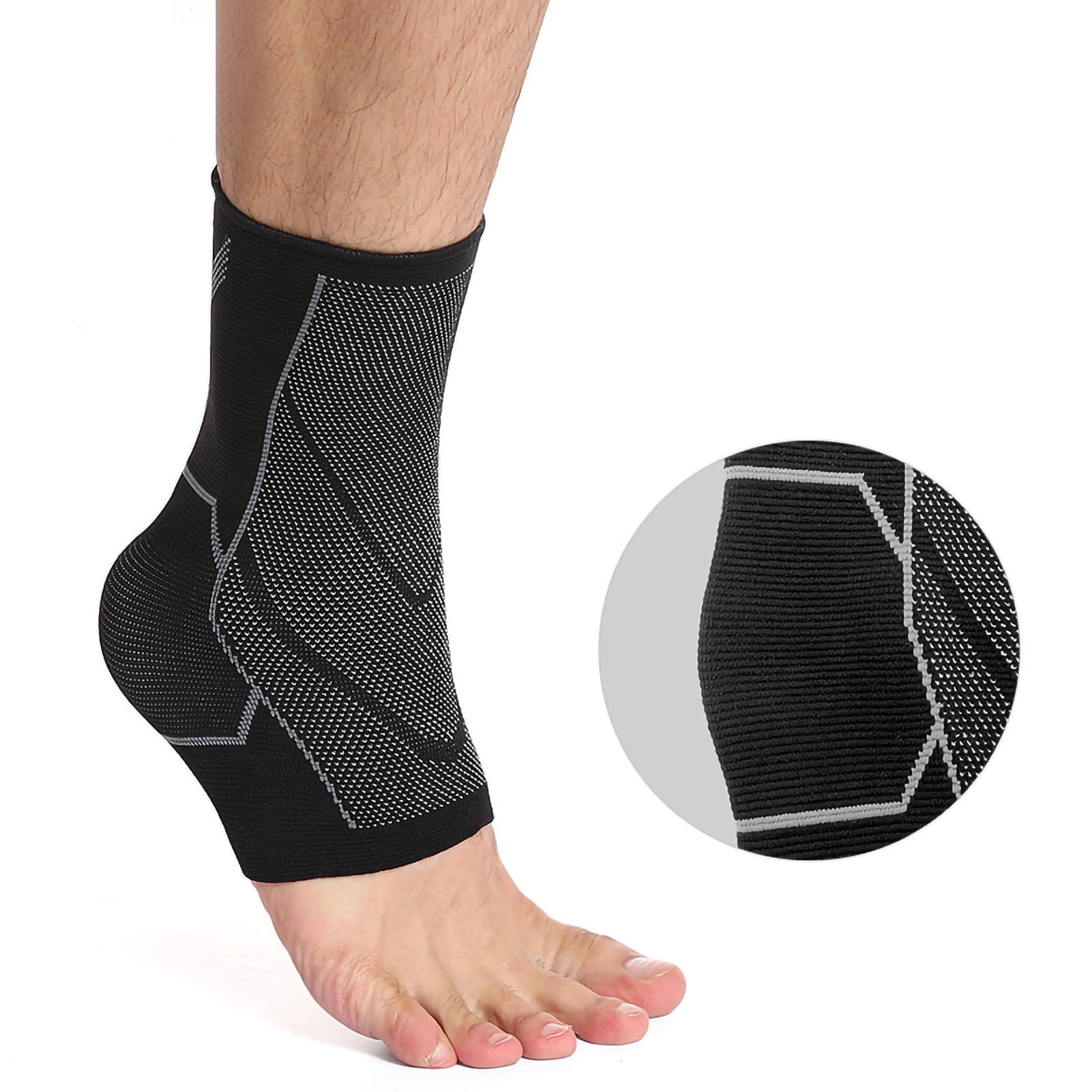 Ankle Brace Elastic Compression Achilles Tendon Support Sleeve For ...