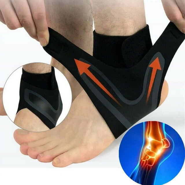 Ankle Brace Fitness Foot Sprain Support Bandage Achilles Strap Guard ...