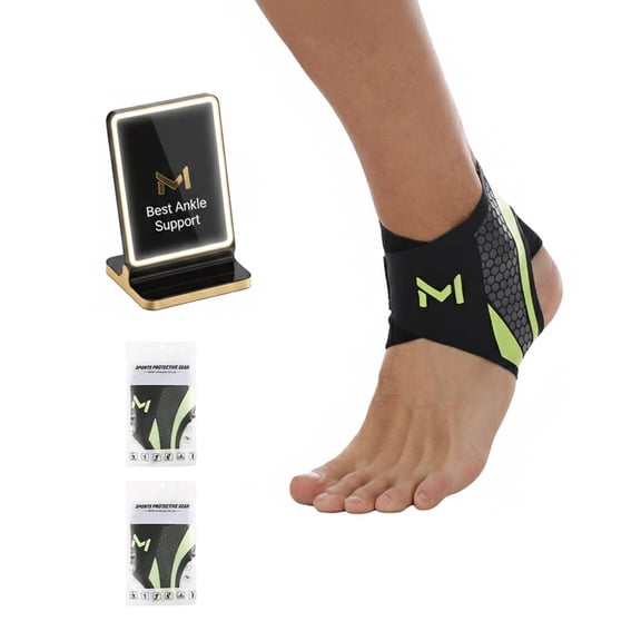 Ankle Brace for Men & Women,Adjustable Lace up Ankles Sock,Basketball Ankle Stabilizer with Straps,Orthopedic Compression Sleeve for Plantar Fasciitis Relief,Tendonitis,Sprained