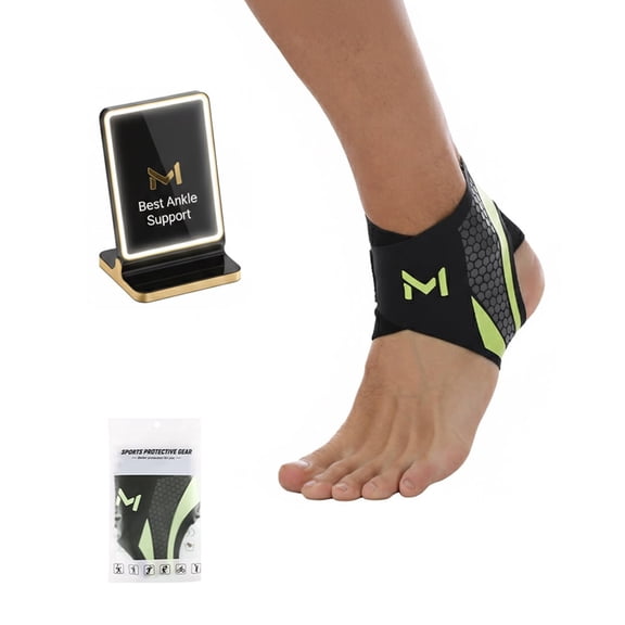 Ankle Brace for Men & Women,Adjustable Lace up Ankles Sock,Basketball Ankle Stabilizer with Straps,Orthopedic Compression Sleeve for Plantar Fasciitis Relief,Tendonitis,Sprained