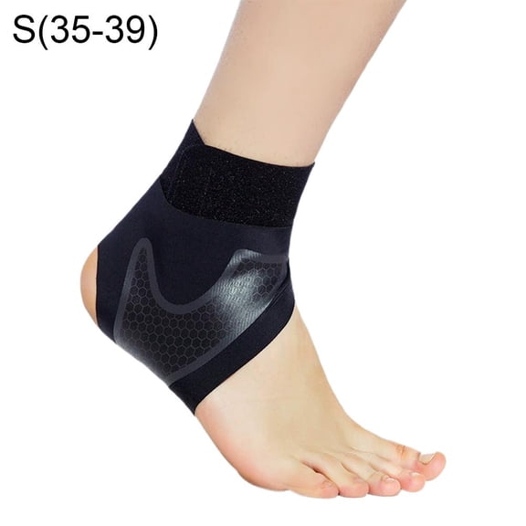 Ankle Brace for Men & Women - Arch Support & Stirrup Straps for Basketball - Volleyball & Running - Compression Sleeve for Sprained Ankle - Plantar Fasciitis & Tendonitis Relief - Left/Size S