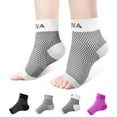thumbnail image 1 of Ankle Brace for Men Women Pair AVIDDA Plantar Fasciitis Socks with Arch Support Compression Ankle Support Foot Sleeve for Achilles Tendon Support Swelling Eases Heel Pain Relief White Medium, 1 of 8
