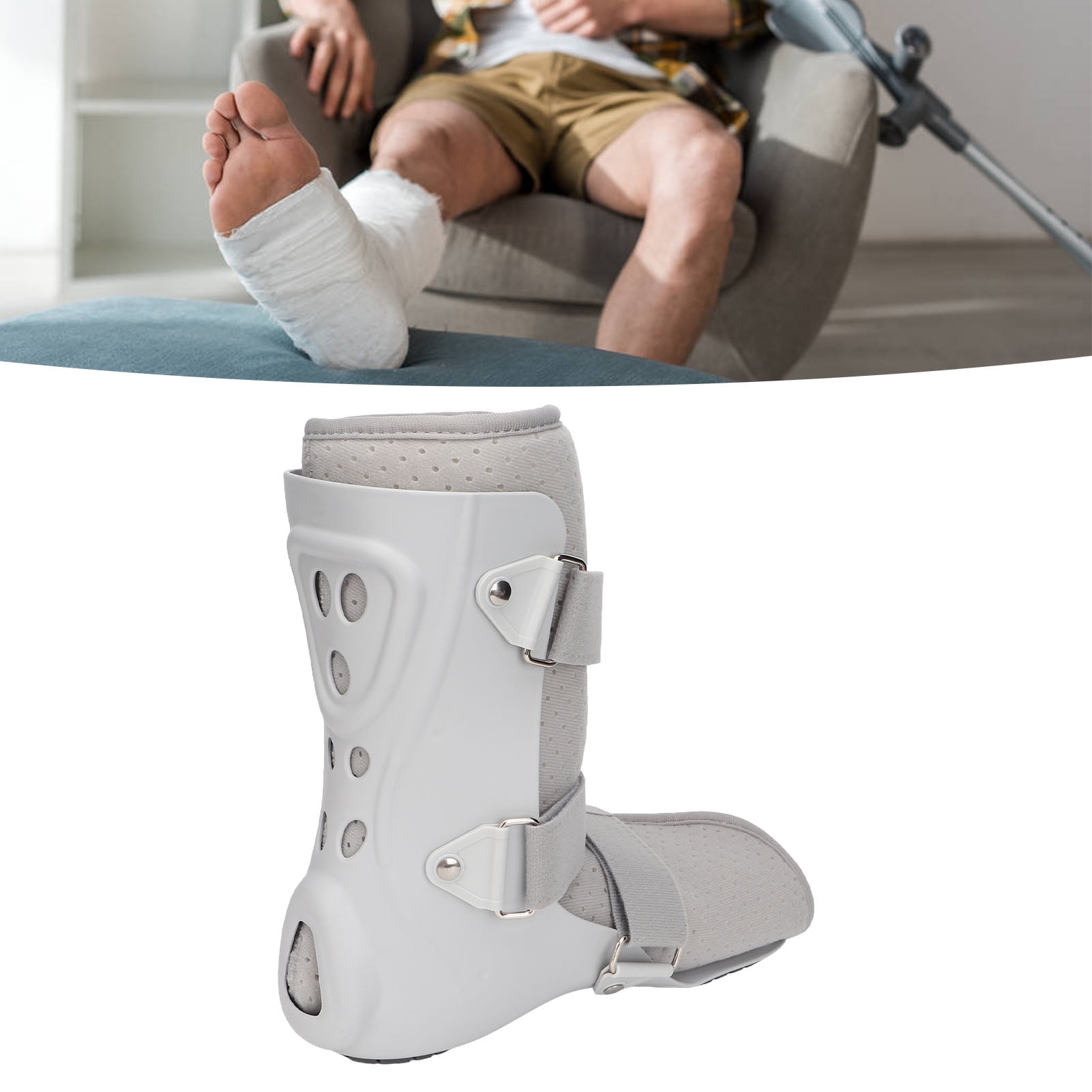 Ankle Brace, Pressure Breathable Ankle Support Walking Boot For