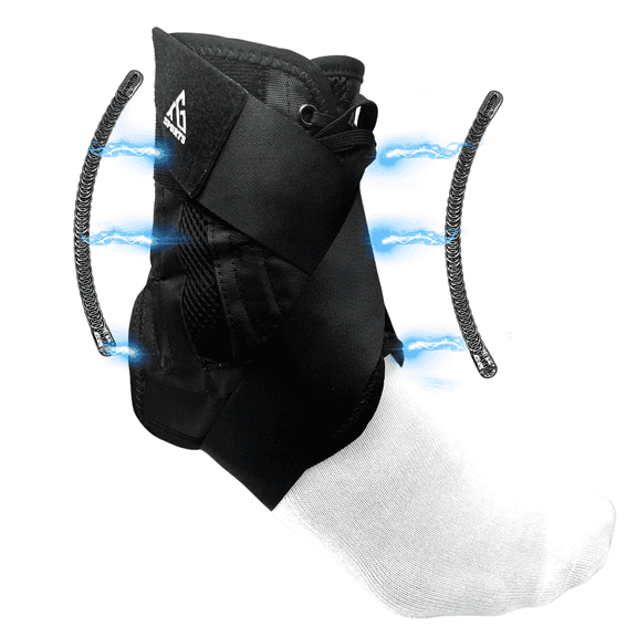 Ankle Brace for Sprained Ankle Lace-Up Ankle Support Stabilizer for Men & Women Adjustable Compression for Injury Recovery, Basketball, Running, Volleyball & Sports Size Small