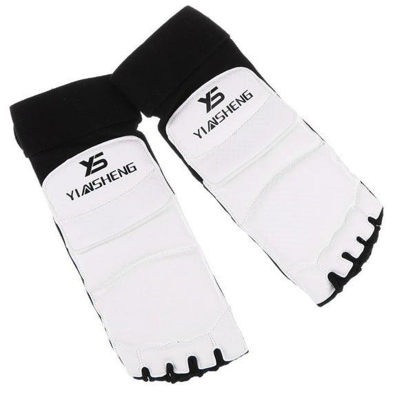 Ankle Brace Support Pads Foot Gear MMA Boxing - White, L