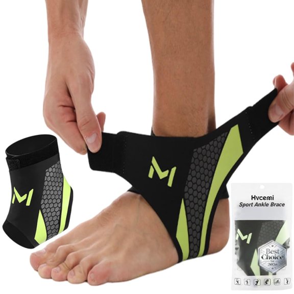 Ankle Brace Support Straps for Men Ankles Sprain Stabilizer Elastic Bidirectional Compression Adjustable Lace-Up High Performance Sport Sleeve Women for Basketball Running Soccer Volleyball