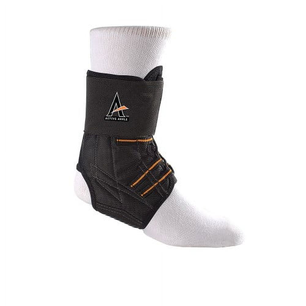 Ankle Brace by Active Ankle - Medium Black Clamshell Pro Lacer 