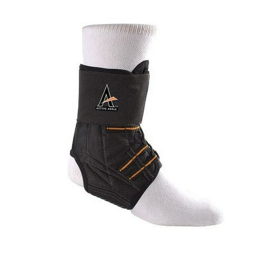 Ankle Brace by Active Ankle - Medium Black Clamshell Pro Lacer