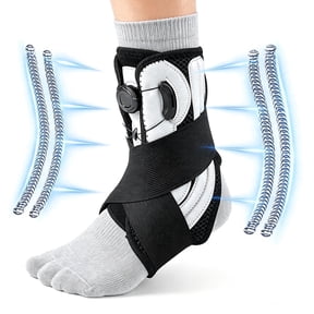 Ankle Brace for Men & Women, Adjustable Lace-up Ankle Support with Side Stabilizers for Recovery, Pain Relief & Stability, 1Pack, s