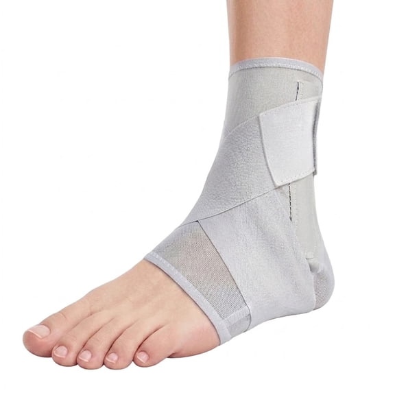 Ankle Brace with Adjustable Straps & Side Stabilizers – Breathable Compression Foot Wrap for Sports Running & Everyday Joint Relief