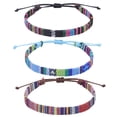 thumbnail image 1 of Ankle Bracelet Adjustable Boho Surfer Anklet Bracelet Thin Rope Unisex Handmade Beach Anklet Boho Colorful Ankle Bracelet Bohemia Anklet Chain Jewelry Festival Accessories,Style 6，G151945, 1 of 5