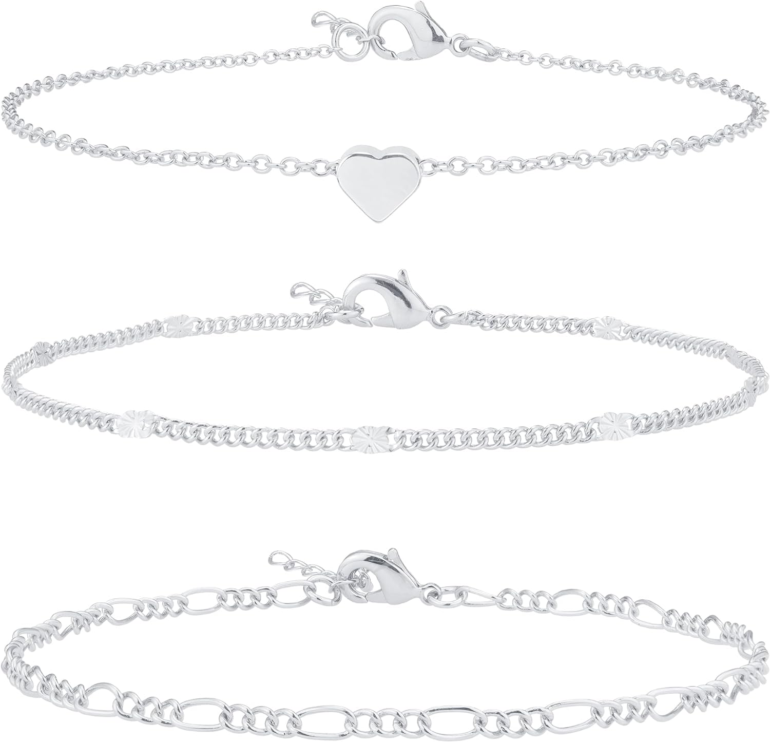 Ankle Bracelet For Women 14K Real Gold Plated/Sterling Silver Plated