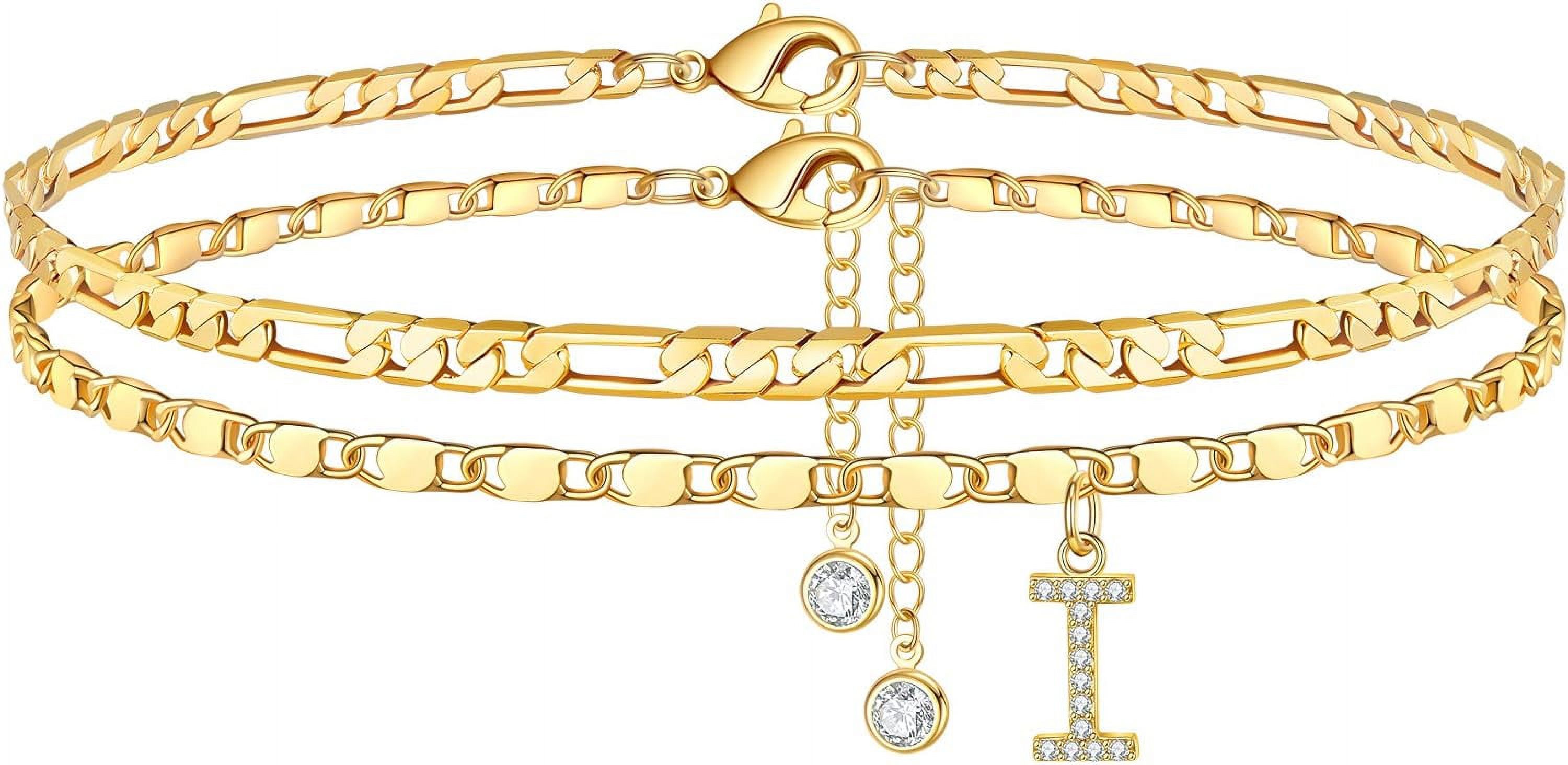 Women's Gold Venetian Chain Anklet – 24k Gold Plated 5mm Ankle Bracelet | Lifetime Jewelry Promise
