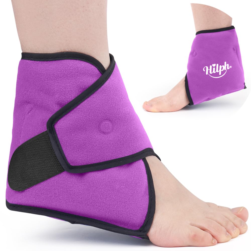 Ankle Cold Pack for Achilles Tendonitis, Reusable Ankle Ice Pack Wrap