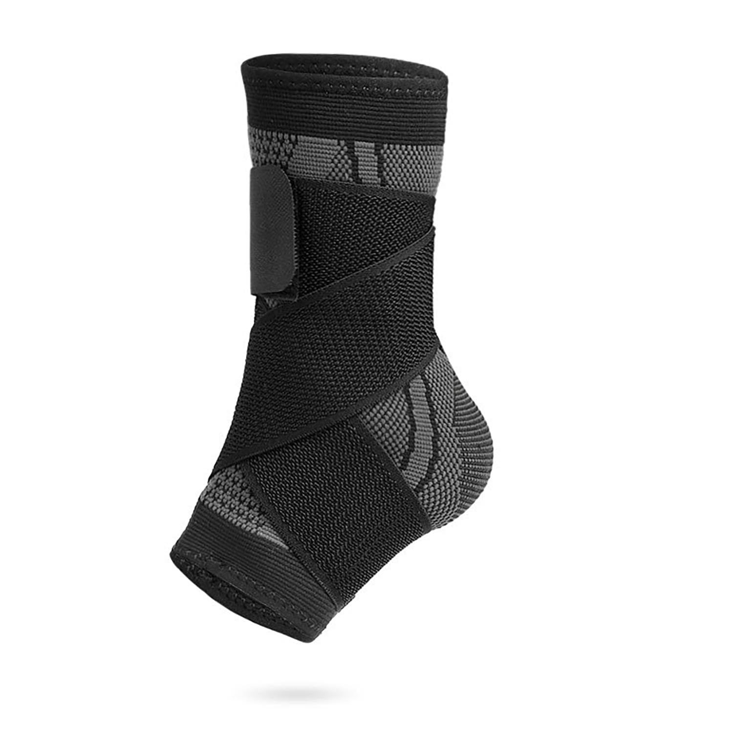 Ankle Compression Brace Support with Wrap, 1 Pair Ankle Brace Ankle ...