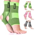 thumbnail image 1 of Besavage Ankle Brace for Men, Women & Youth | Compression Sleeve for Foot, Heel & Ankle Support | Green L/XL, 1 of 7