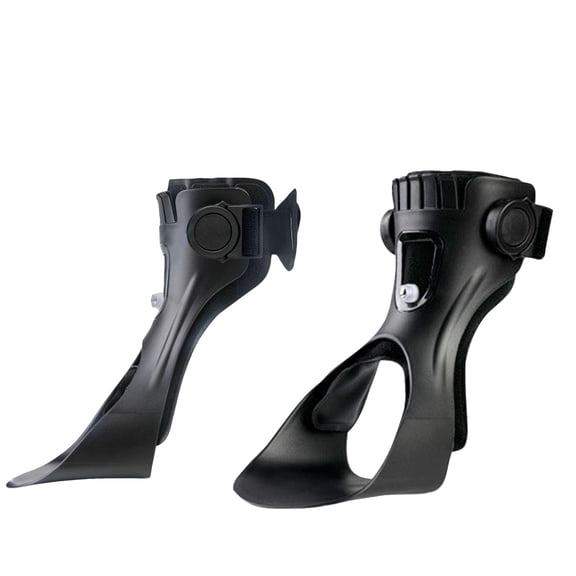 Ankle Foot Orthosis Brace , Adjustable Airbag Compression for Right Foot Support , Durable Padded Fabric and Lightweight Composite , Foot Drop Correction and Hemiplegia Walking Aid