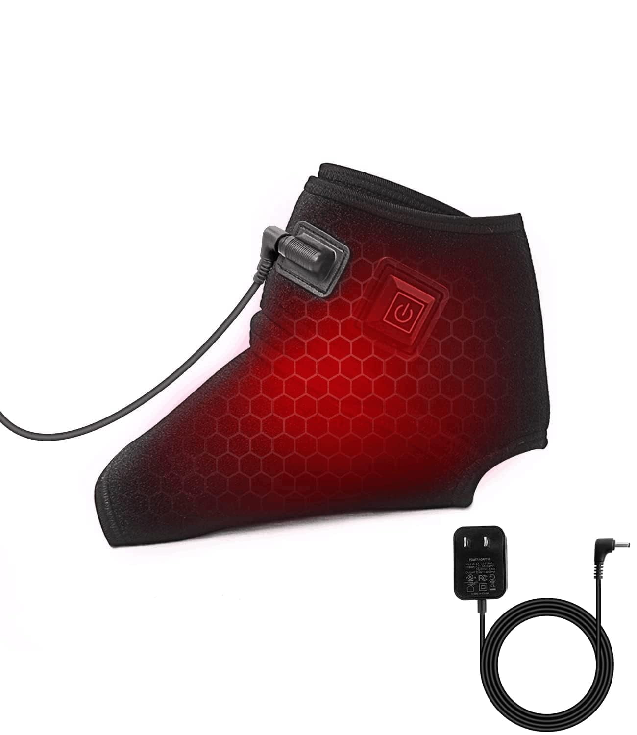 Ankle Heating Pad, Adjustable Heated Ankle Wrap, Quickly Heat Up Ankle