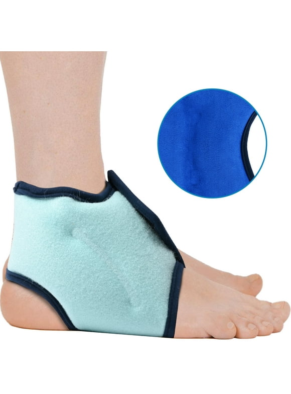 Ankle Ice Pack Wrap for Swelling, Plantar Fasciitis, Foot Pain Relief,Ankle Cold Pack Wrap for Injuries Reusable, Hot Cold Compress for Achilles Tendonitis, Sprained Ankles