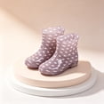 thumbnail image 1 of Ankle Rain Boots Women Colorful Print Glossy PVC Short Waterproof Slip On Rainboots For Ladies With Trendy Design And Comfortable Fit, 1 of 6