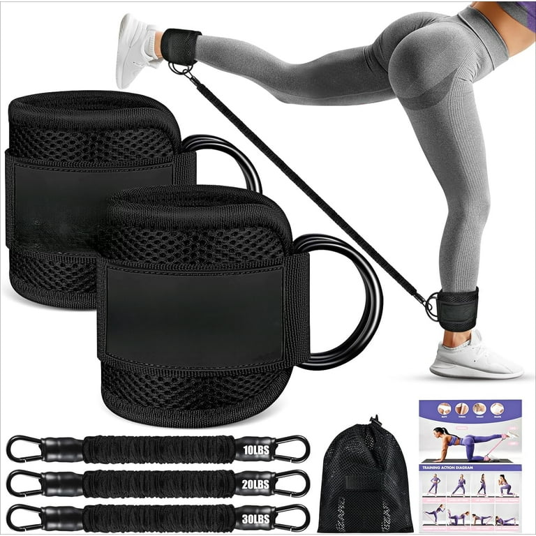 Ankle Resistance Bands with Cuffs, Ankle Weights Bands for Working