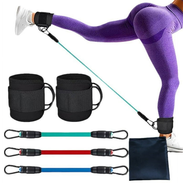 Ankle Resistance Bands Set Ankle Tube Band with Adjustable 60LB Three Different Pound Resistance Bands Recoils and Glutes Workouts Legs Resistance Bands with Ankle Strap for Women Men Walmart