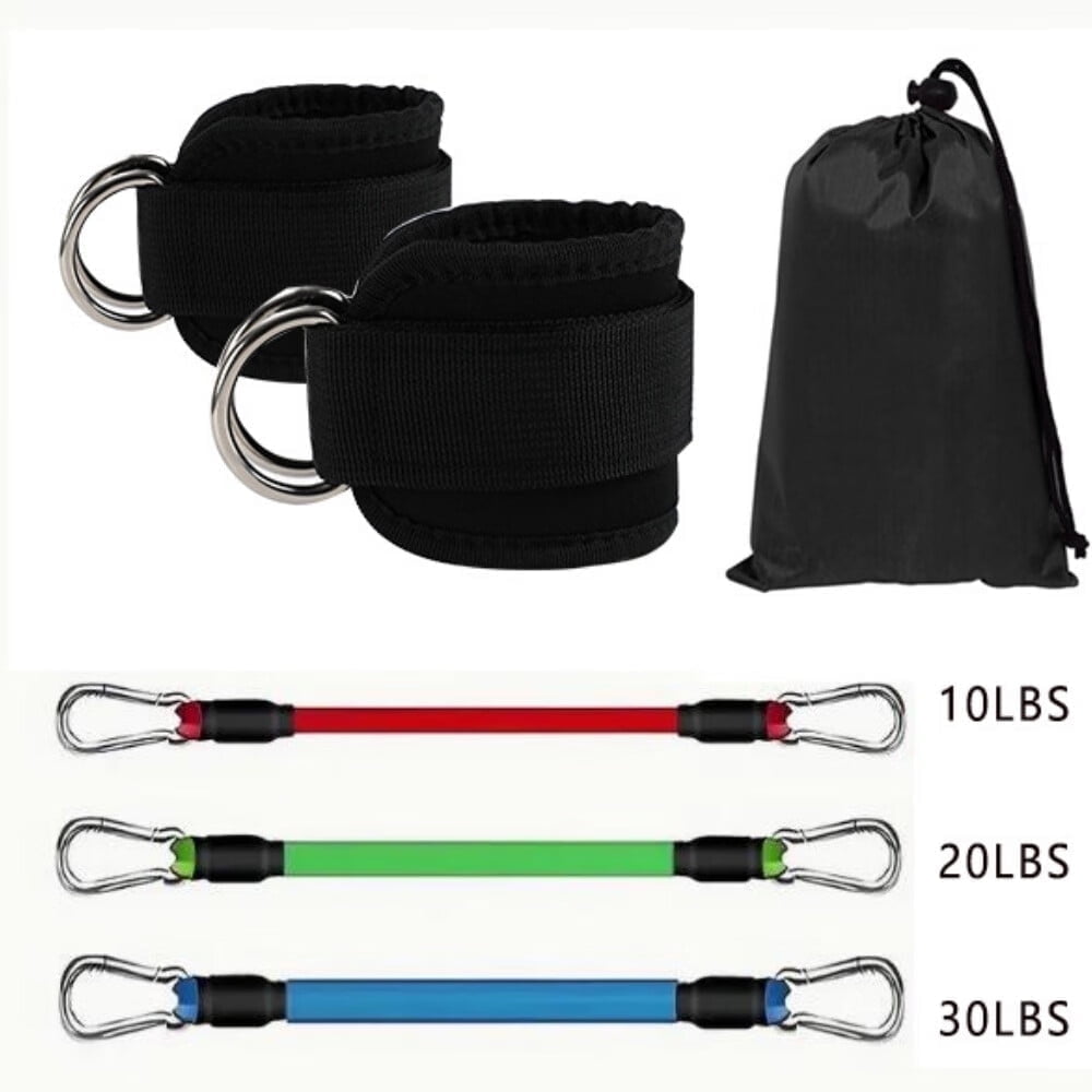 TheFitLife Resistance Bands Set With Handles & Booty Bands – 110 Lbs Total, Home Gym & Stretching Kit