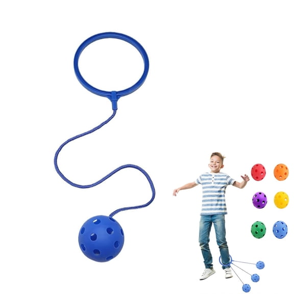 Ankle Skip Ball for Kids,Fun Ankle Skip Ball Fitness ToyJump Ankle Ropes Skip and Jump Sports Swing,Portable Exercise Ropes Ankle Toy for Beach Playground