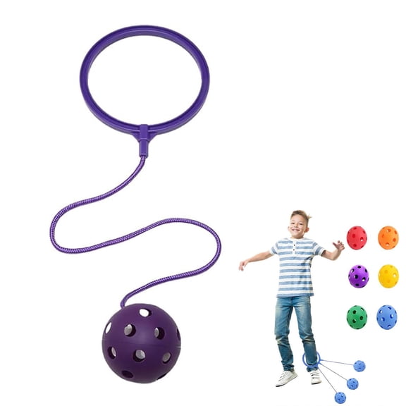 Ankle Skip Ball for Kids,Fun Ankle Skip Ball Fitness ToyJump Ankle Ropes Skip and Jump Sports Swing,Portable Exercise Ropes Ankle Toy for Beach Playground
