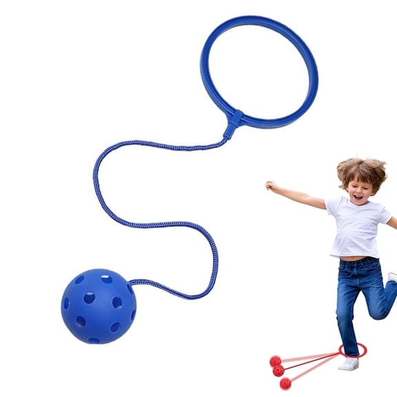 Ankle Skip Ball for Kids,Matte Finish, Multi-Hole Design — A Portable Agility Training Rope and Foldable Fitness Tool Suitable for Both Indoor and Outdoor Use.