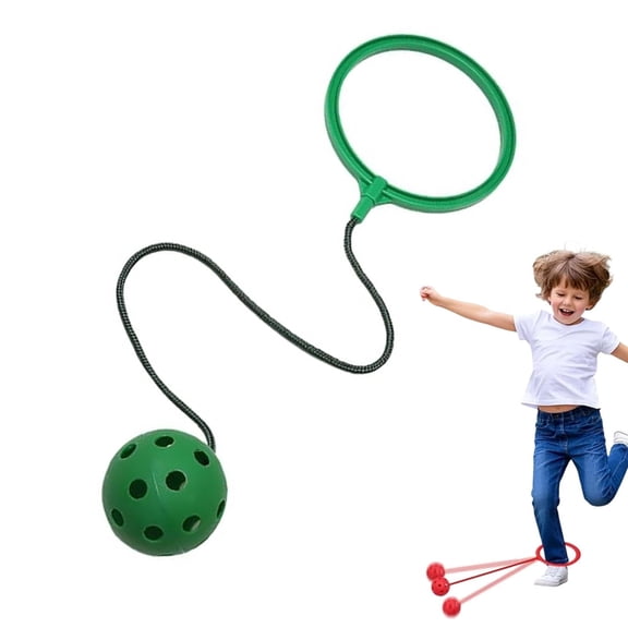 Ankle Skip Ball for Kids，Matte Finish, Multi-Hole Design — A Portable Agility Training Rope and Foldable Fitness Tool Suitable for Both Indoor and Outdoor Use.