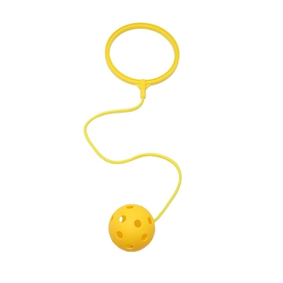 Ankle Skip Ball Toy Swing Ball Outdoor Game Fitness Jump Toy Ankle Ring Skipping Ball Fun Sports Toy with Flashing Wheel for Outdoor Play Backyard Activity Game