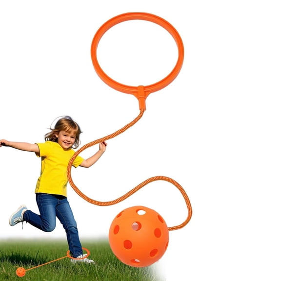Ankle Skip Ball for Kids,50cm Cords Jumpings Loop, Deep Semantic Ankle Swivel Coordinations Toys, Secondary Material 7cm Padded Sphere