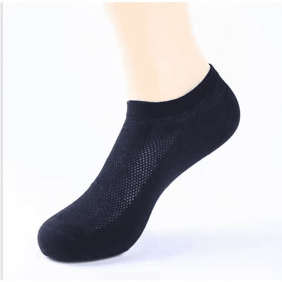 Ankle Socks 10 Pairs – No Show Thin Socks for Men Socks for Women Running Socks Invisible Trainer Socks 10 Pairs per Pack Sports Socks size 6-9 Black Mesh