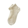 thumbnail image 1 of Ankle Socks - Ankle Net Socks for Women Summer Thin Breathable Mesh Socks for Girls no Show Low Cut Short Socks, Socks for Women,Color: Beige Size: One Size, 1 of 5
