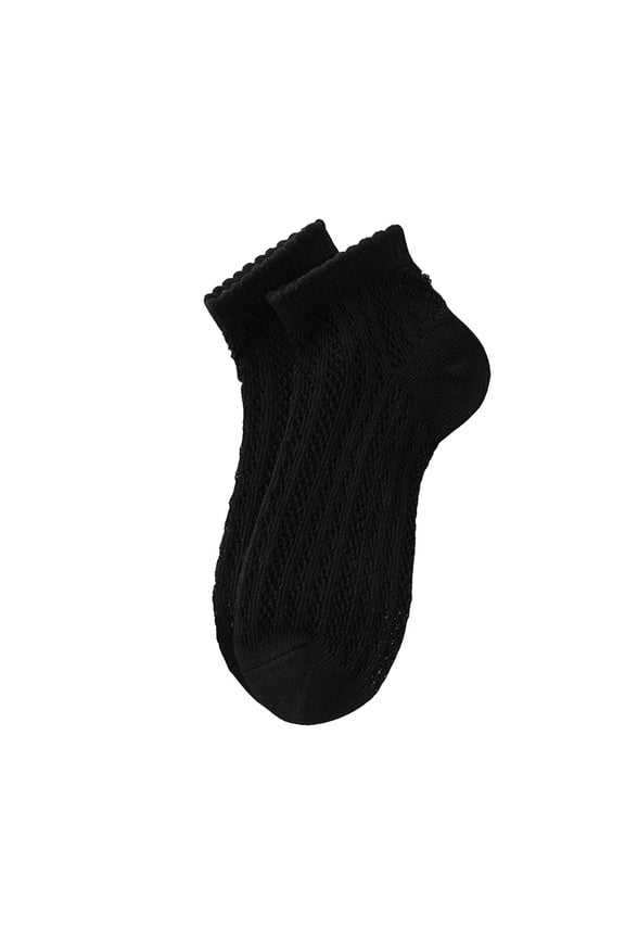 Ankle Socks - Ankle Net Socks for Women Summer Thin Breathable Mesh Socks for Girls no Show Low Cut Short Socks, Socks for Women,Color: Black Size: One Size