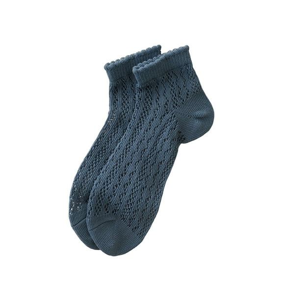 Ankle Socks - Ankle Net Socks for Women Summer Thin Breathable Mesh Socks for Girls no Show Low Cut Short Socks, Socks for Women,Color: Navy Size: One Size