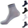 thumbnail image 1 of Ankle Socks Athletic Half Crew Mid Calf Thin Soft Cozy Socks Breathable Comfortable Casual Socks Navy One Size, 1 of 4