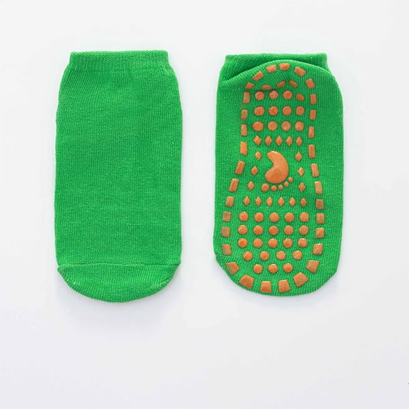 Ankle Socks Boys and Girls No Show Socks Non Slipping Mid Tube Toddler Socks Knee-High Socks Green 12Y