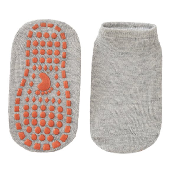 Ankle Socks Comfortable Parent-Child Socks for Yoga Barre Pilates (Grey L)